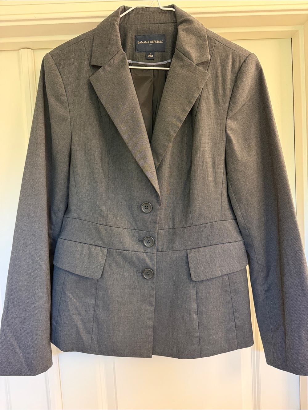 Banana Republic Women's Charcoal Gray Tailored Blazer